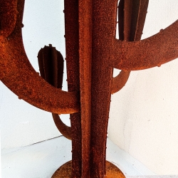 Cactus en Corten Design 4 branches