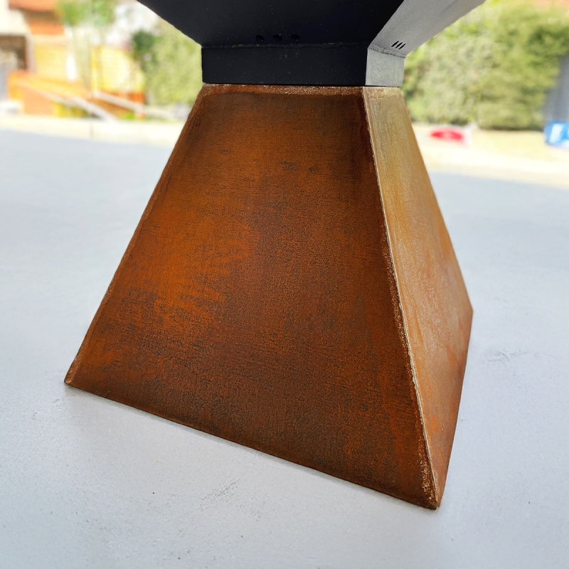 Socle braséro corten