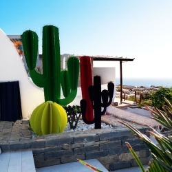 Cactus en Métal Design Monobranche